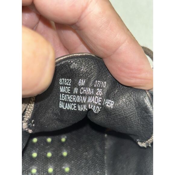 6M CLARKS Wave Walk Pewter Leather Shoes Lace Up Metallic Comfort 87822 Womens - Picture 6 of 13